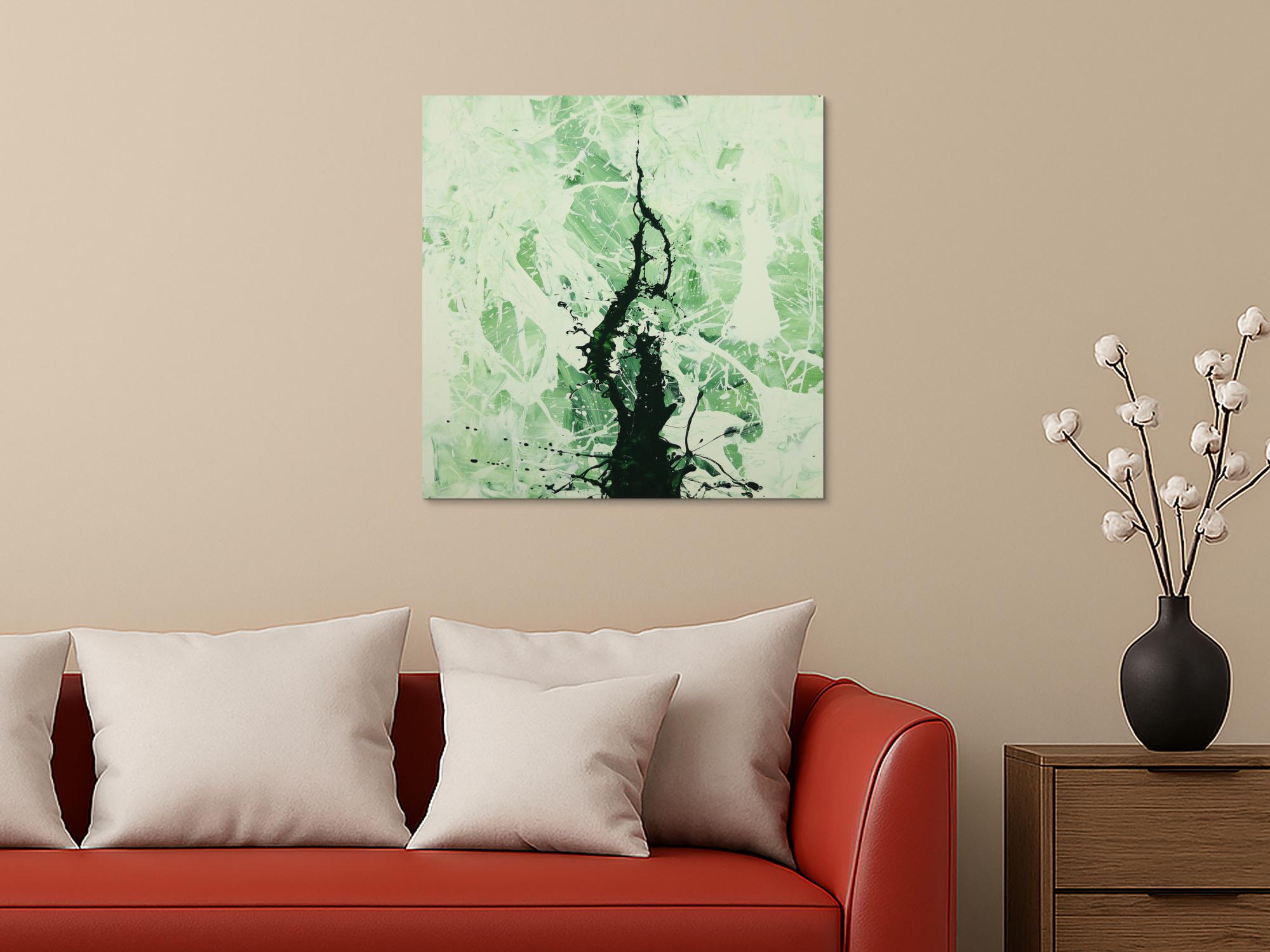 Abstraktes Gemälde handgemalt auf Leinwand Action Painting Modern Art