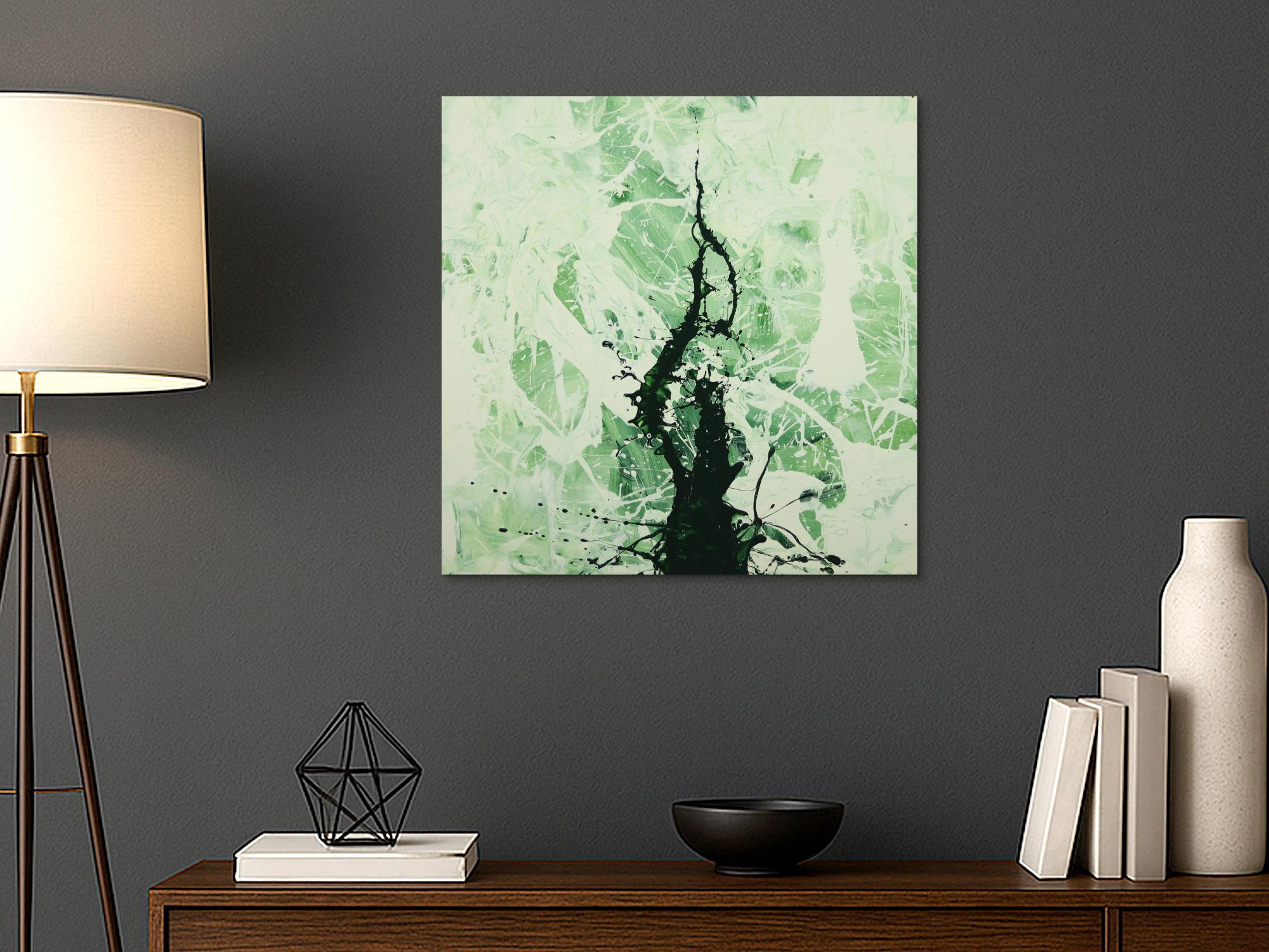 Abstraktes Gemälde handgemalt auf Leinwand Action Painting Modern Art