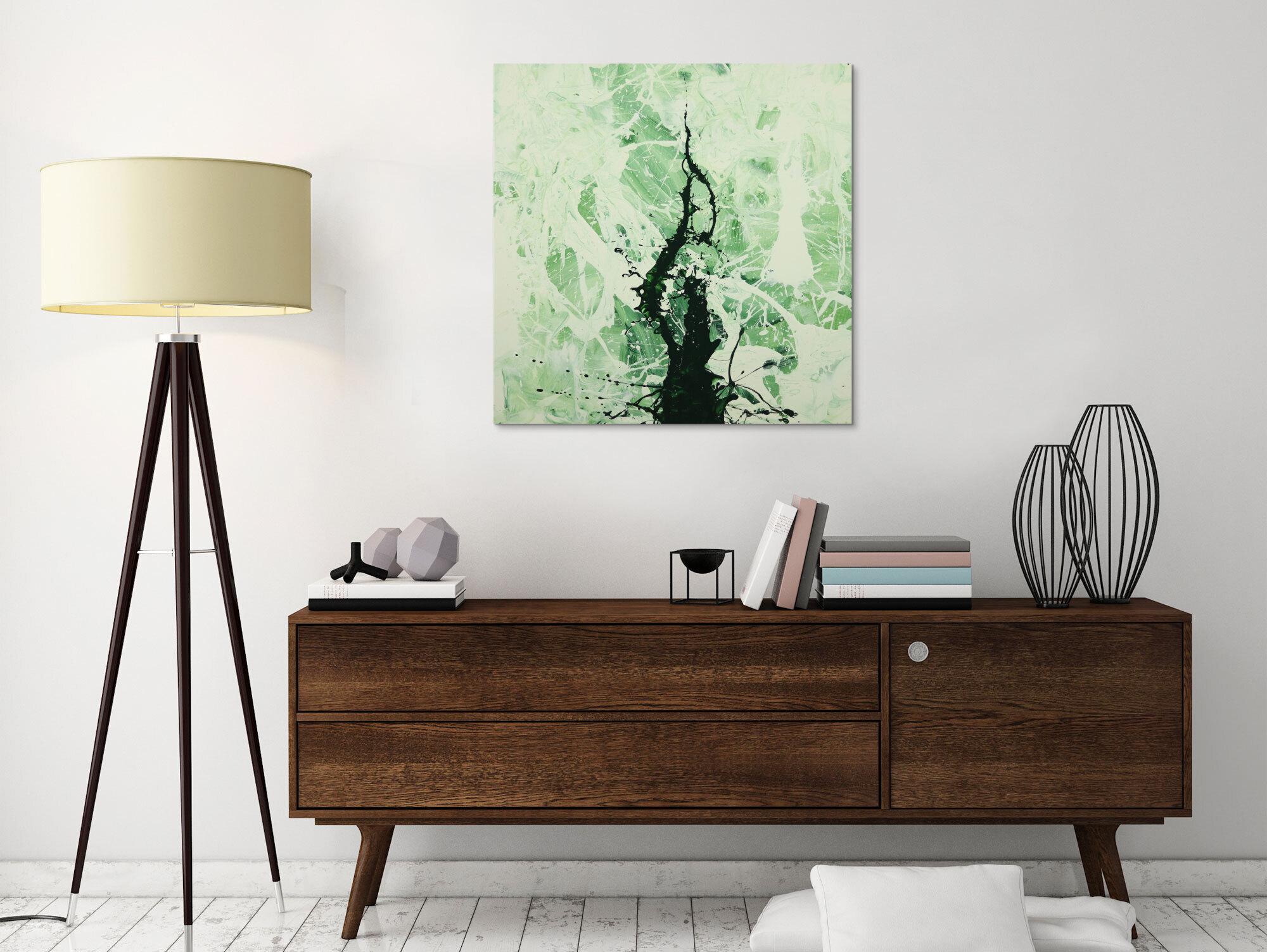 Abstraktes Gemälde handgemalt auf Leinwand Action Painting Modern Art