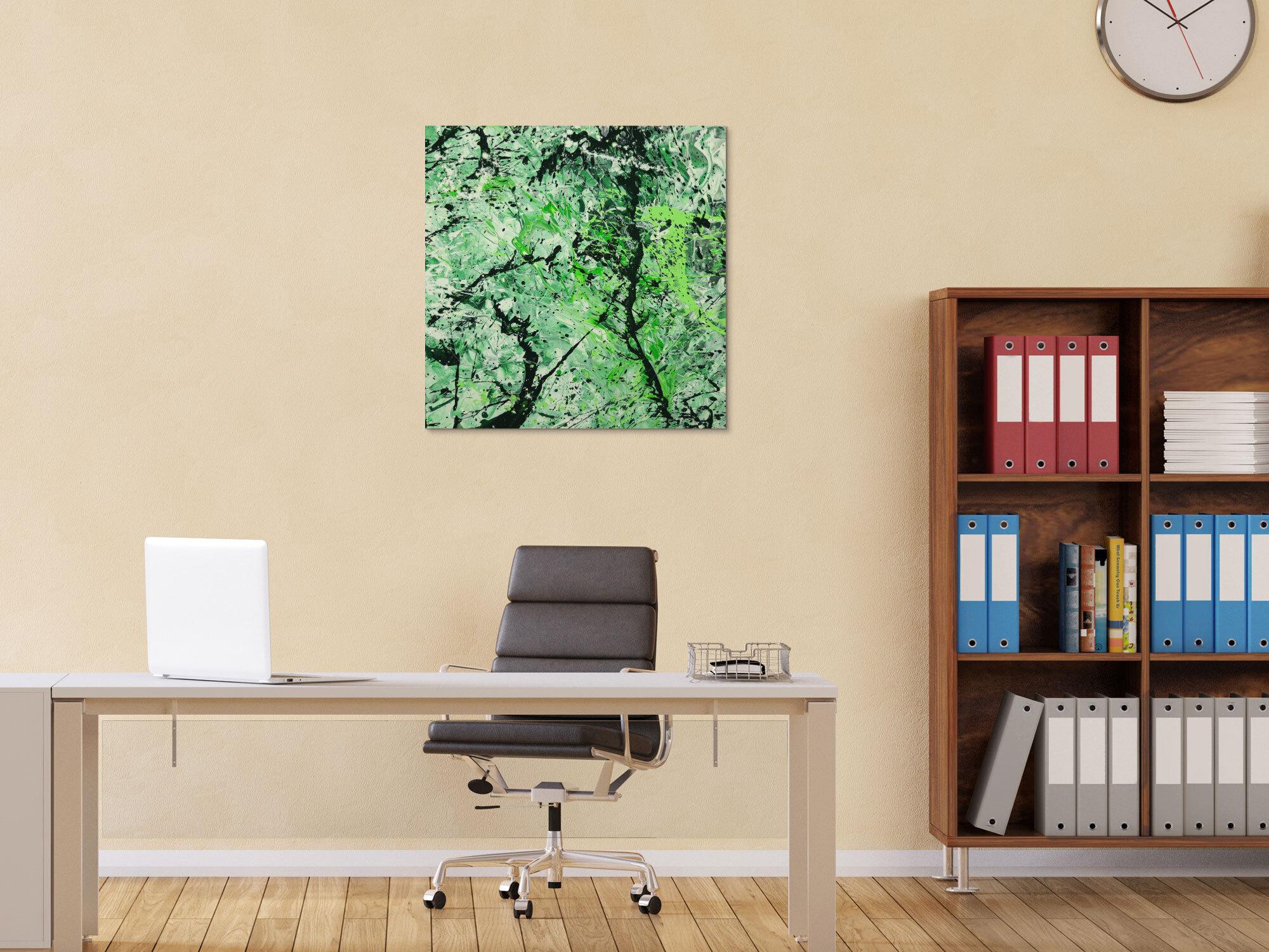 Abstraktes Gemälde handgemalt auf Leinwand Action Painting Modern Art