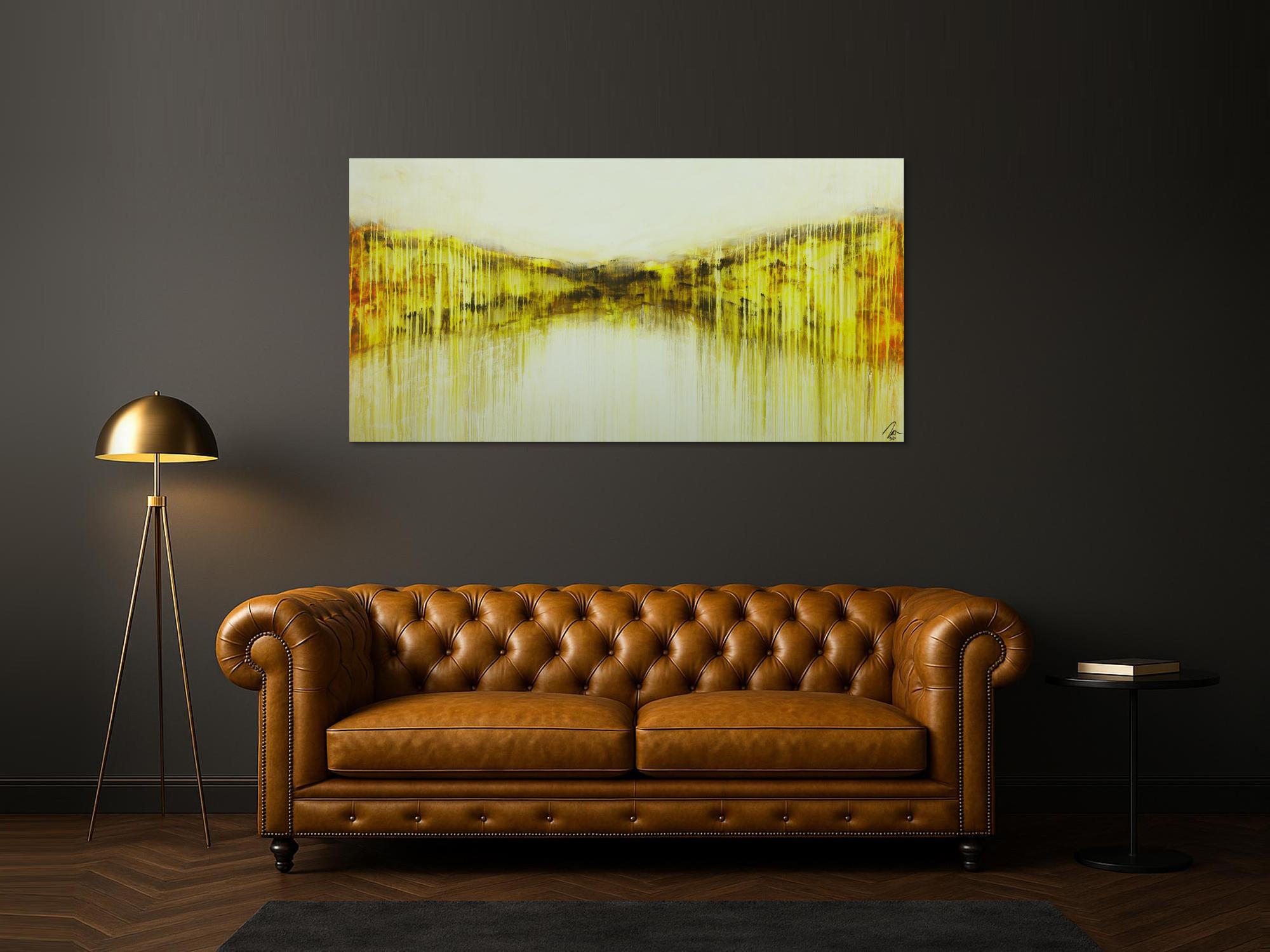 Abstraktes Gemälde Acryl Mischtechnik handgemalt auf Leinwand Modern Art