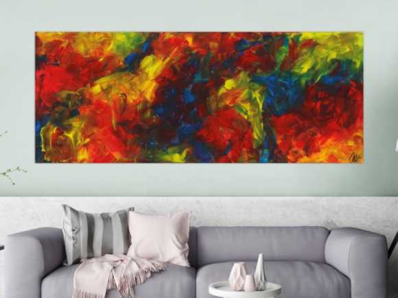 Kunstdruck Ausschnitt erstellen abstraktes Gemälde Nr. 1633