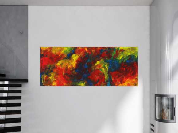 Kunstdruck auf Leinwand abstraktes Gemälde Nr. 1633