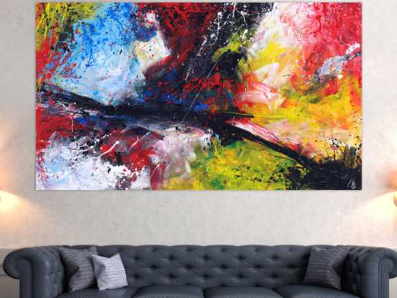 Kunstdruck auf Leinwand abstraktes Gemälde Nr. 1634