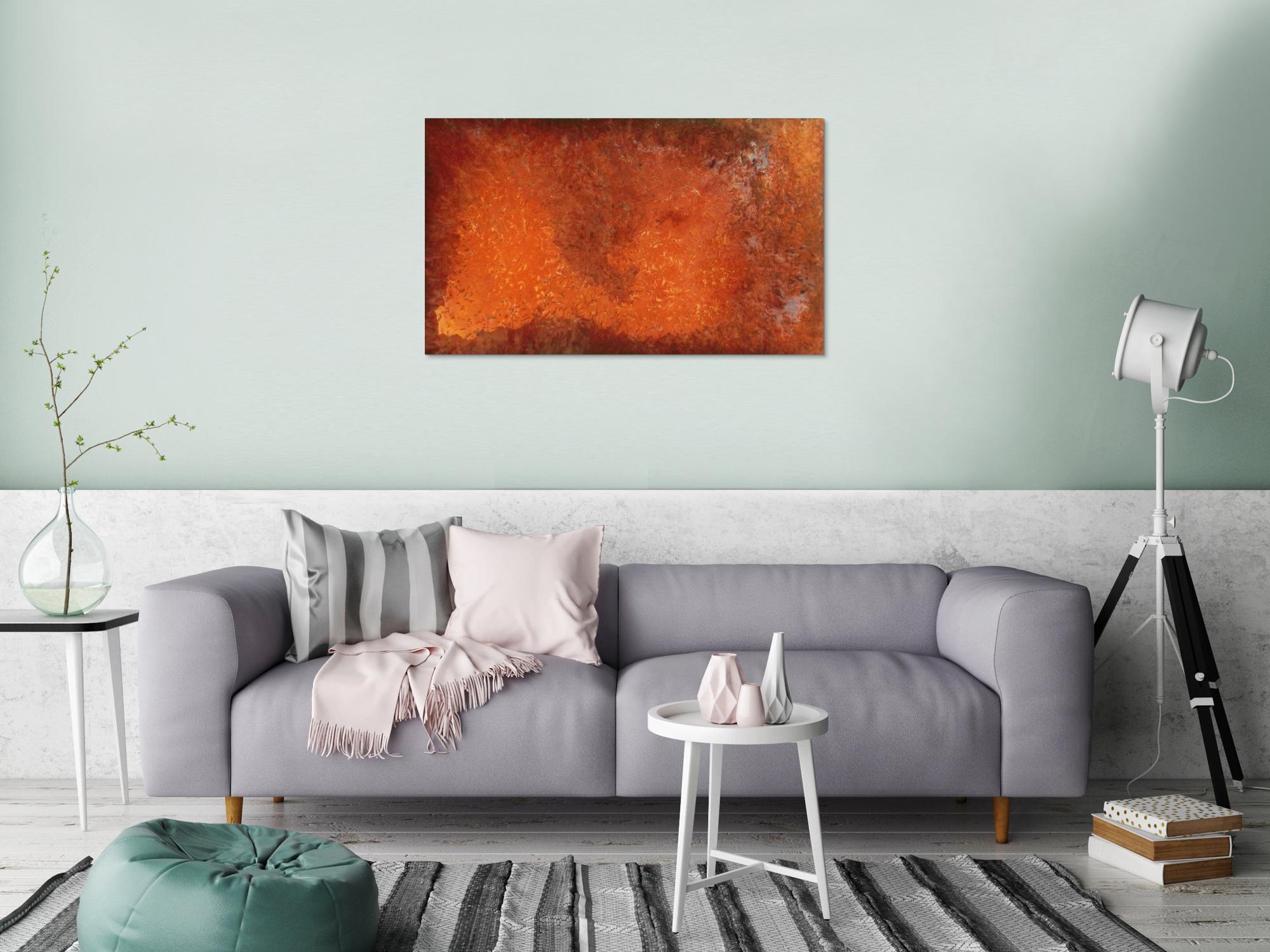 Abstraktes Bild aus echtem Rost