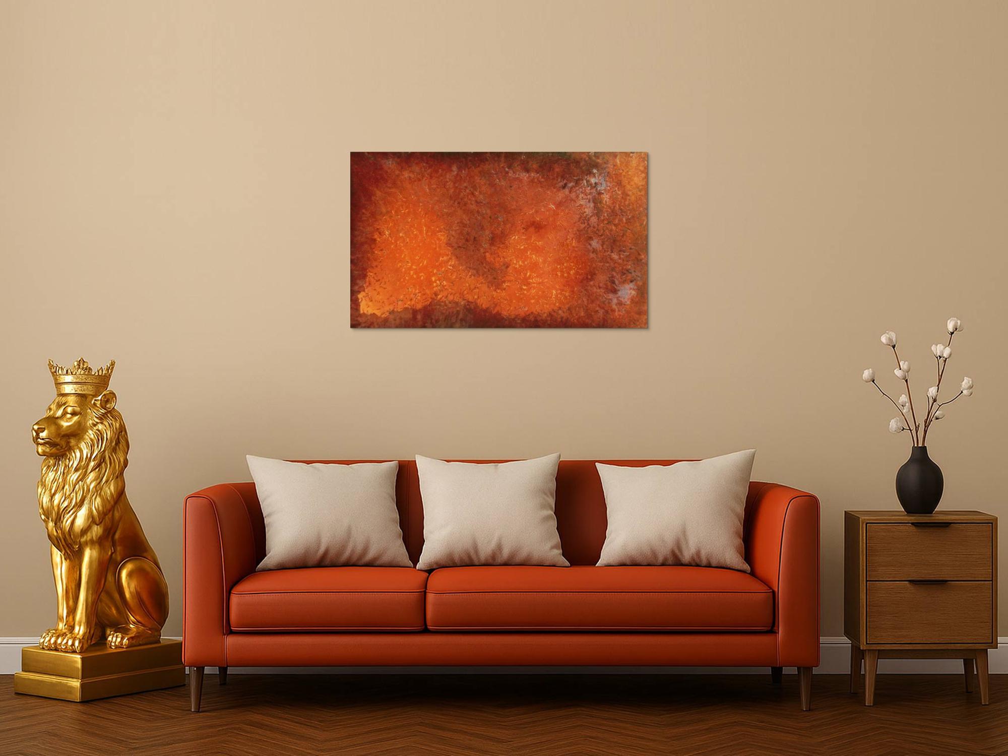 Abstraktes Bild aus echtem Rost