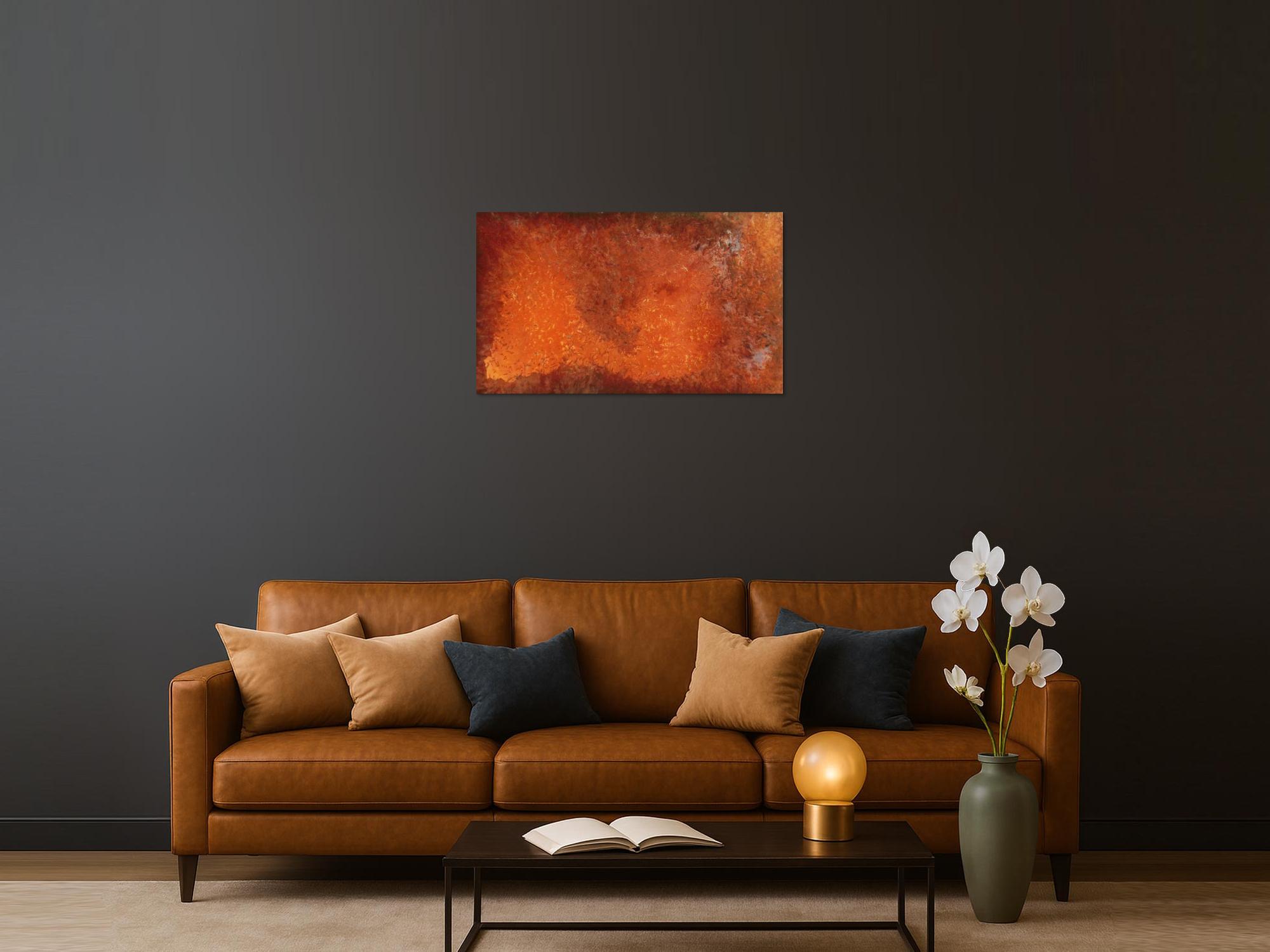 Abstraktes Bild aus echtem Rost