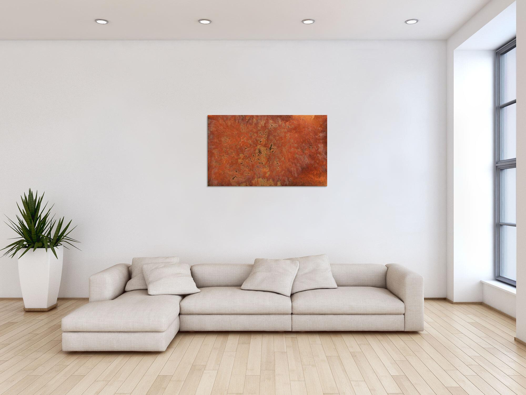 Gemälde aus echtem Rost abstrakt modern