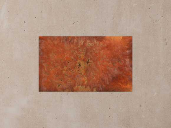Gemälde aus echtem Rost abstrakt modern