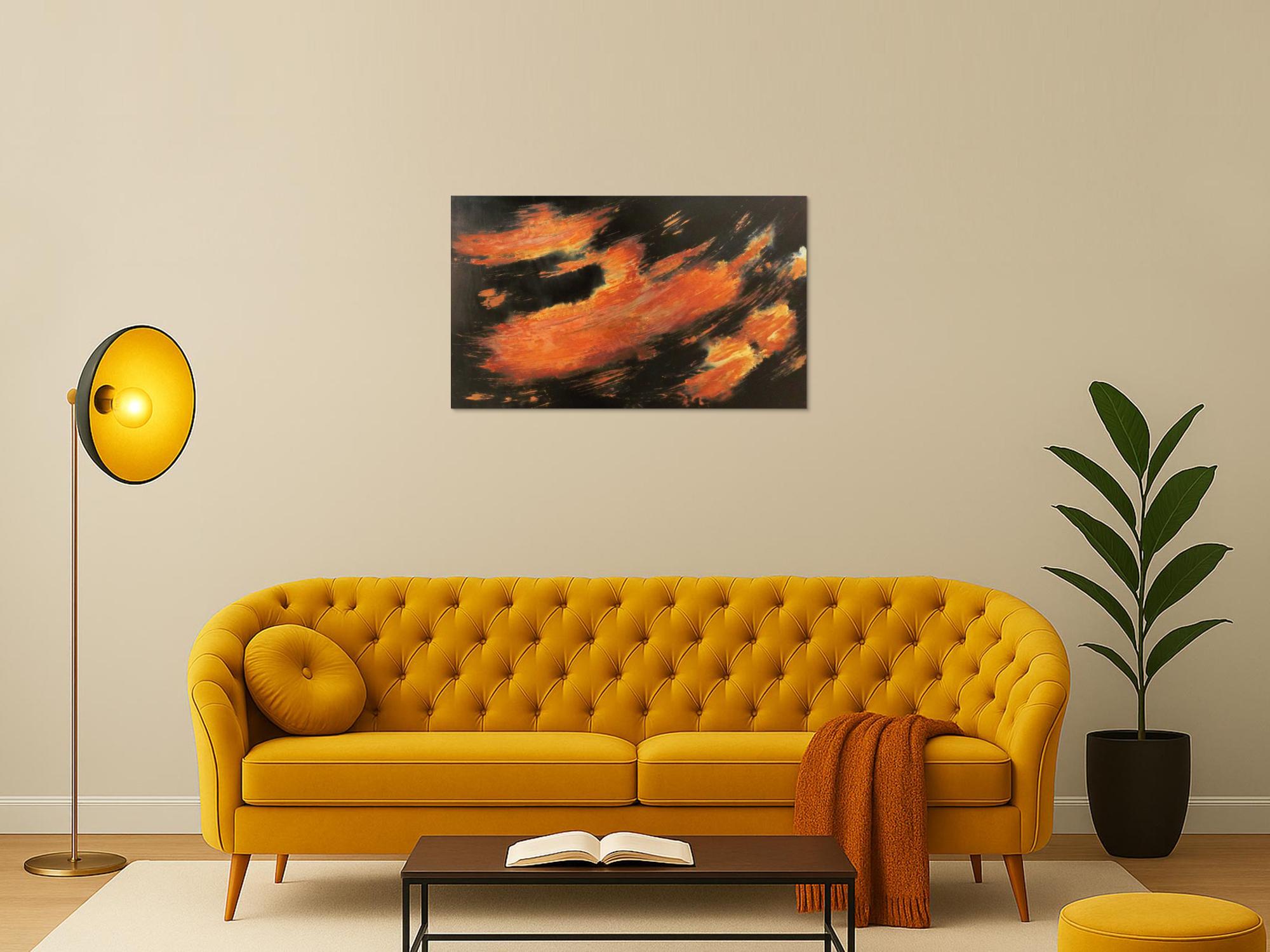 Bild aus echtem Rost abstrakt und modern