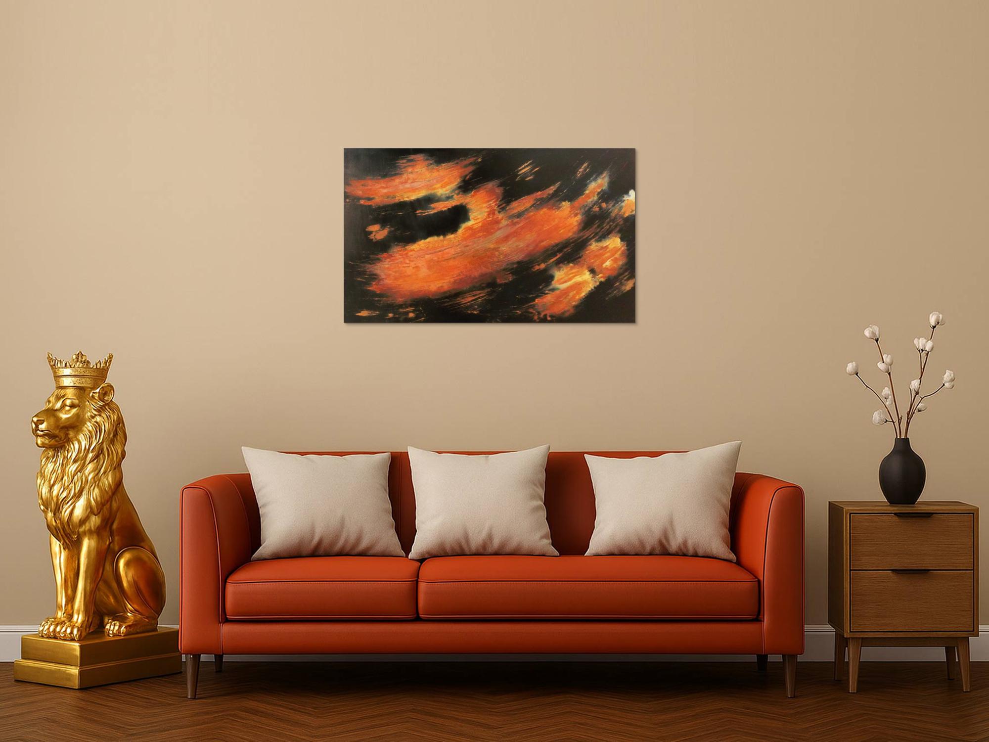 Bild aus echtem Rost abstrakt und modern