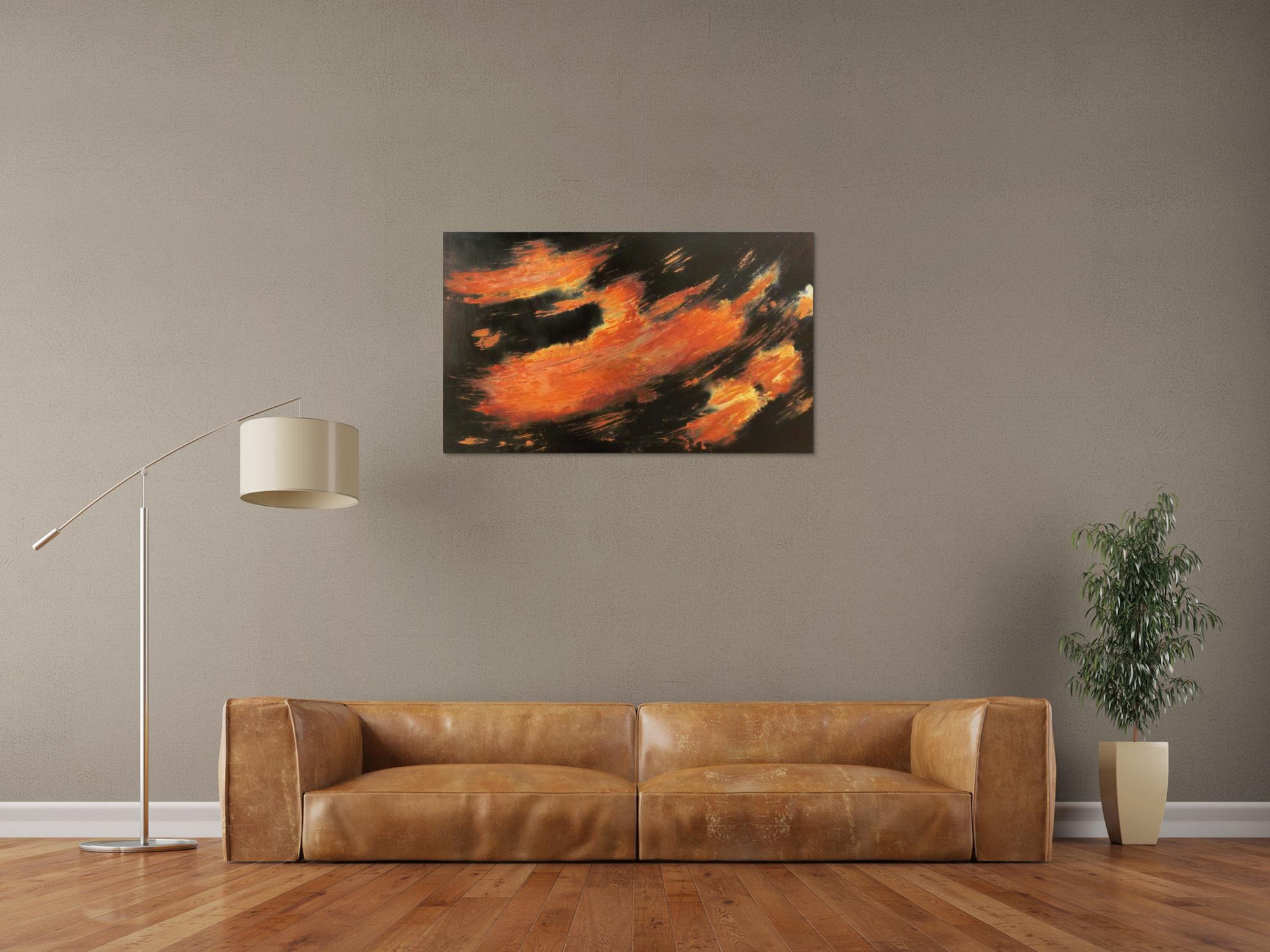 Bild aus echtem Rost abstrakt und modern