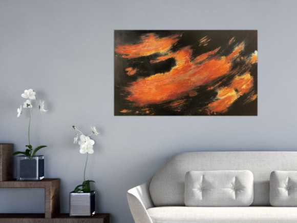 Bild aus echtem Rost abstrakt und modern