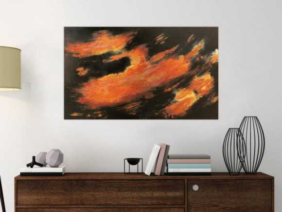 Bild aus echtem Rost abstrakt und modern