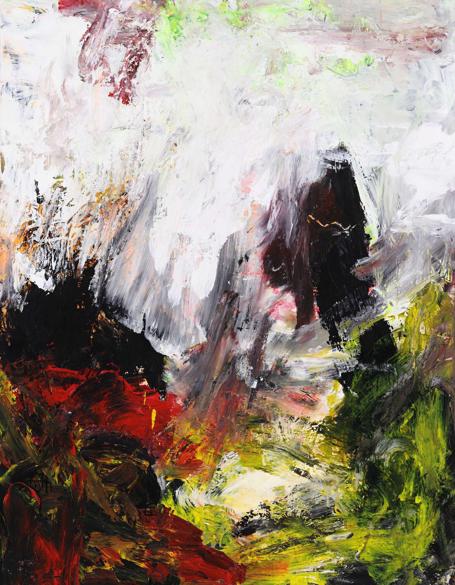 Abstrakres Gemälde Modern Art Tachismus handgemalt auf Leinwand