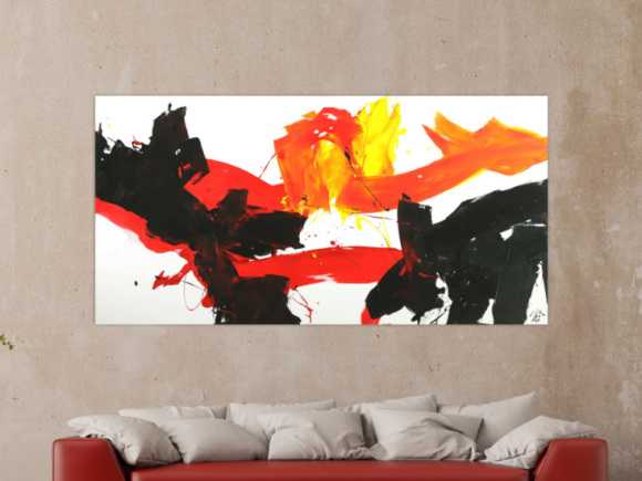 Kunstdruck Ausschnitt erstellen abstraktes Gemälde Nr. 1677