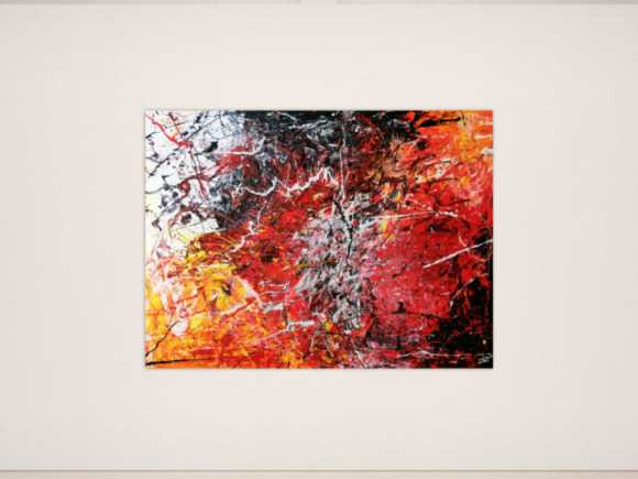 Abstraktes Acrylbild modern stilvoll und sehr groß 