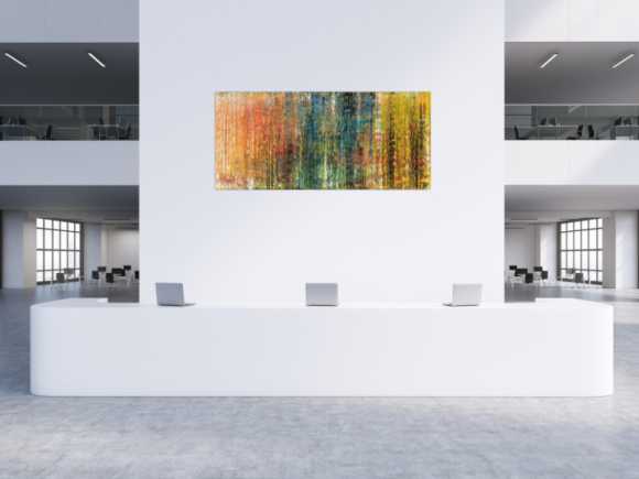 Abstraktes Acrylbild Handgemalt Spachteltechnik Modern Art Leinwand