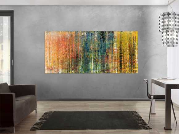 Abstraktes Acrylbild Handgemalt Spachteltechnik Modern Art Leinwand