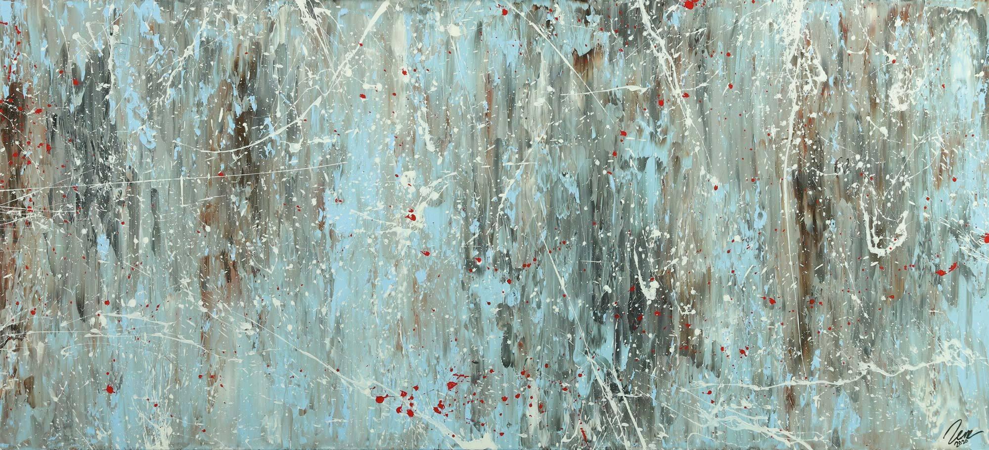 Abstraktes Gemälde auf Leinwand Acrylbild handgemalt Moden Art