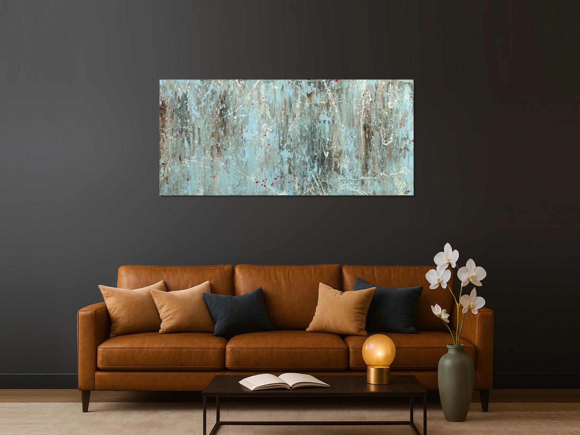 Abstraktes Gemälde auf Leinwand Acrylbild handgemalt Moden Art