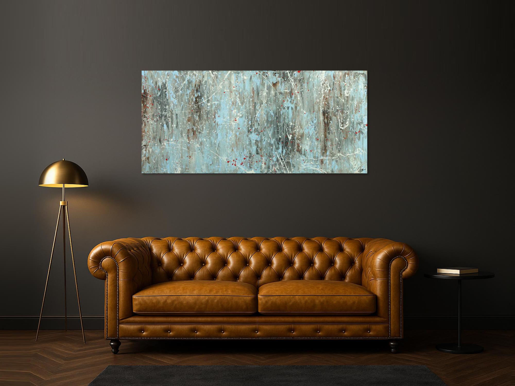 Abstraktes Gemälde auf Leinwand Acrylbild handgemalt Moden Art