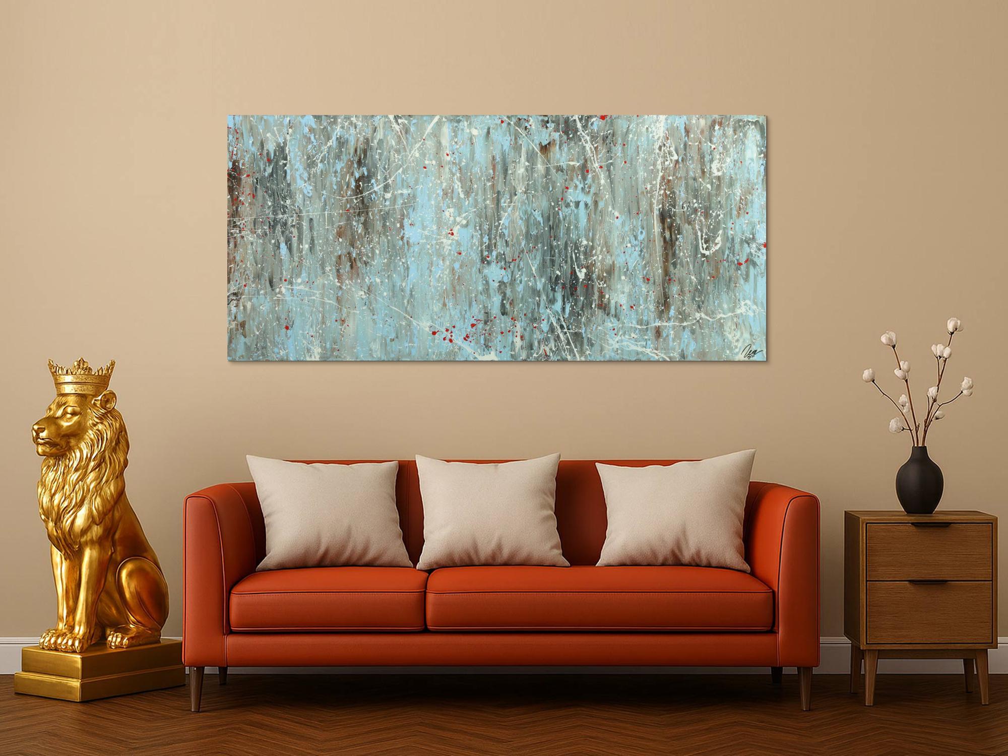 Abstraktes Gemälde auf Leinwand Acrylbild handgemalt Moden Art