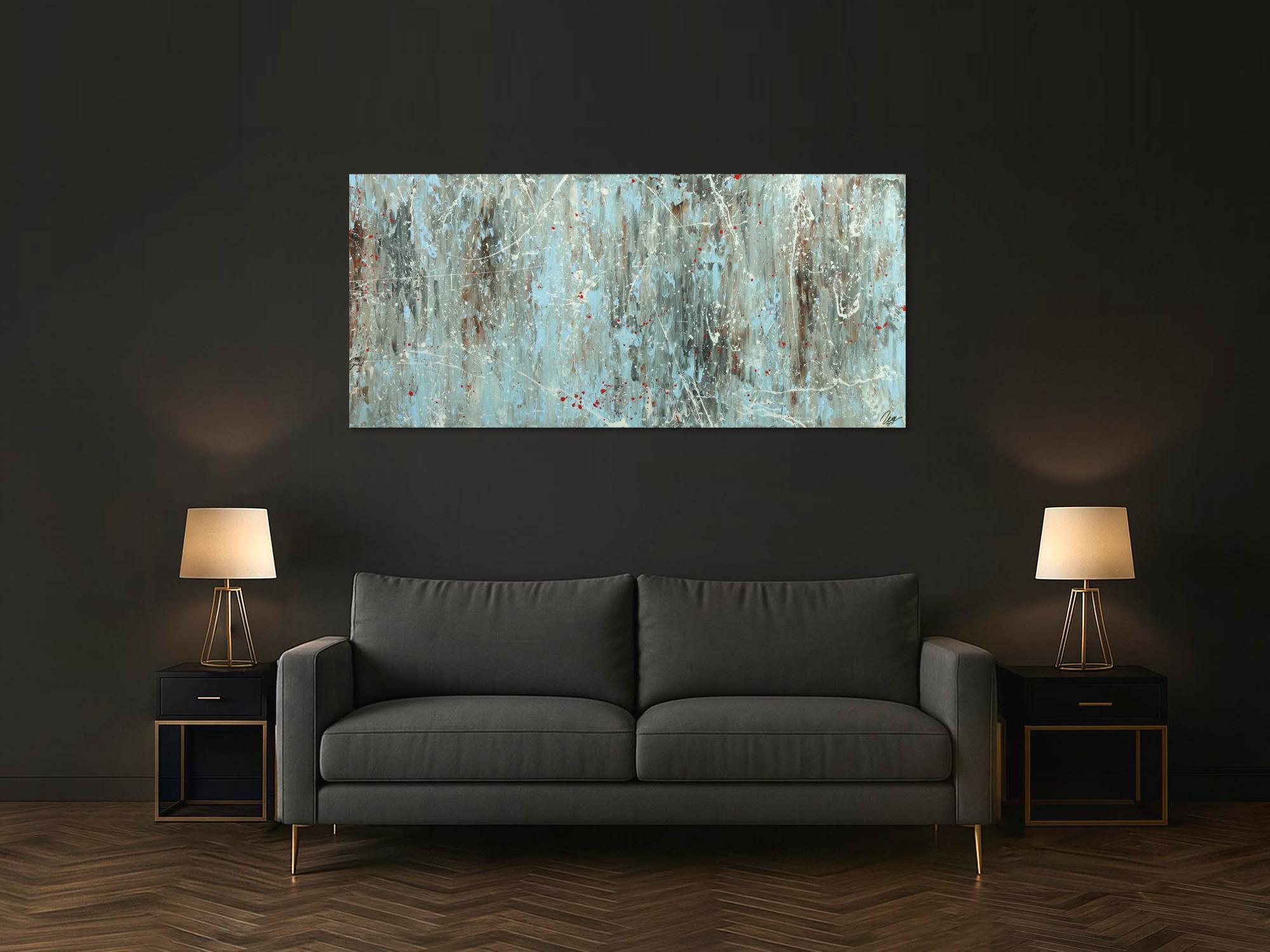 Abstraktes Gemälde auf Leinwand Acrylbild handgemalt Moden Art