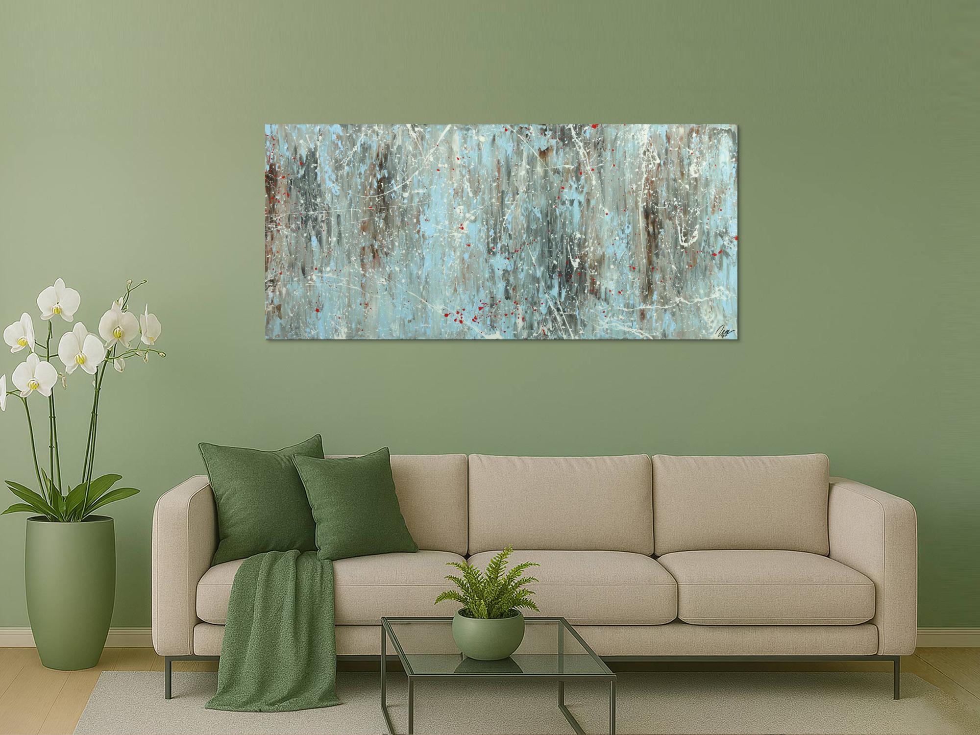 Abstraktes Gemälde auf Leinwand Acrylbild handgemalt Moden Art