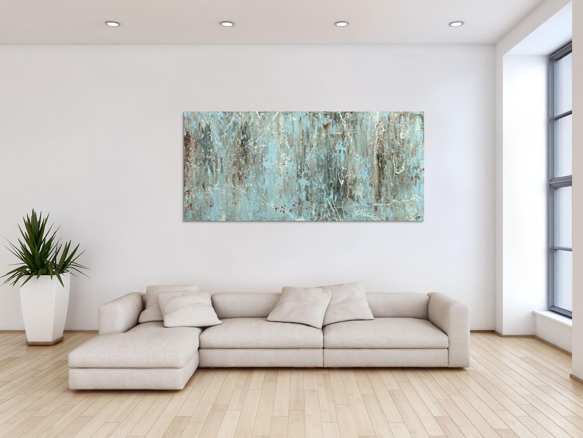 Abstraktes Gemälde auf Leinwand Acrylbild handgemalt Moden Art