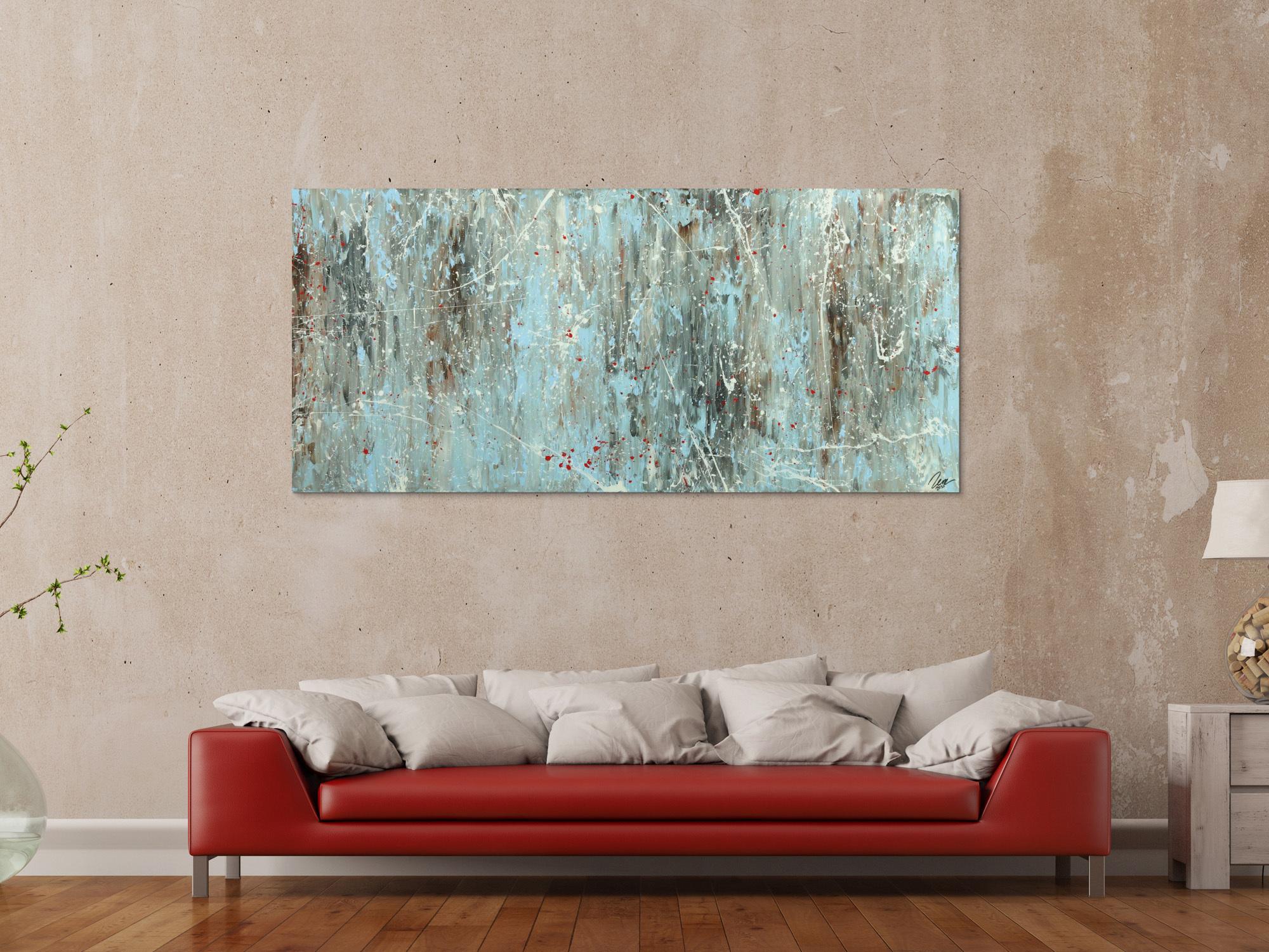 Abstraktes Gemälde auf Leinwand Acrylbild handgemalt Moden Art