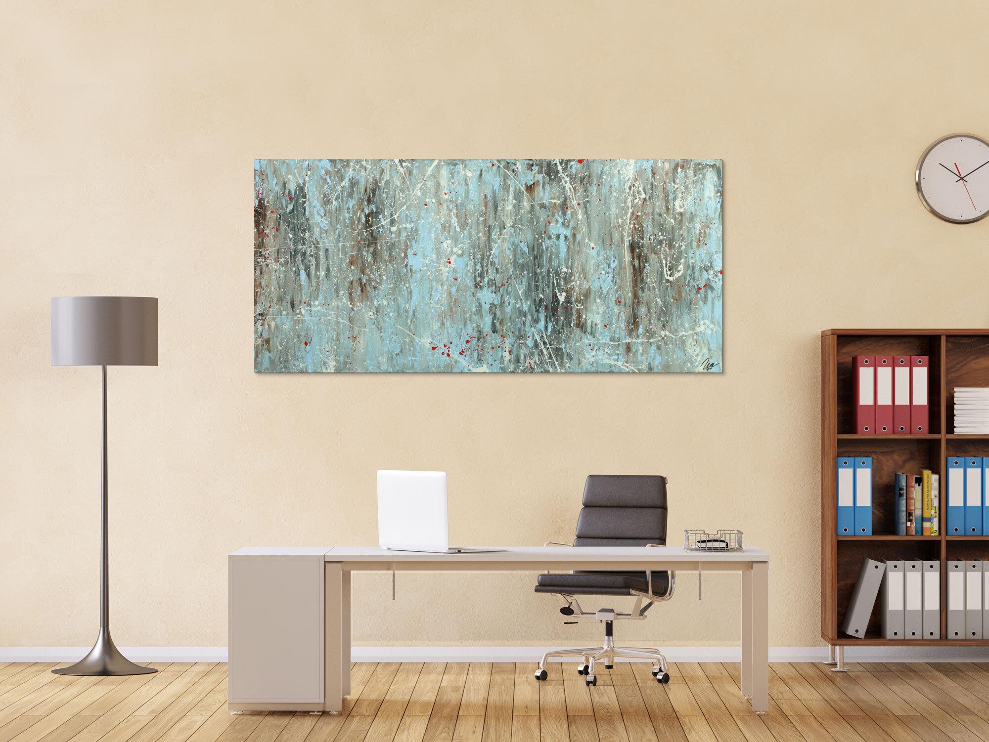 Abstraktes Gemälde auf Leinwand Acrylbild handgemalt Moden Art