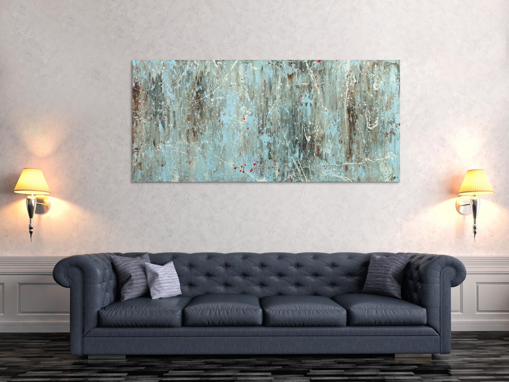 Abstraktes Gemälde auf Leinwand Acrylbild handgemalt Moden Art