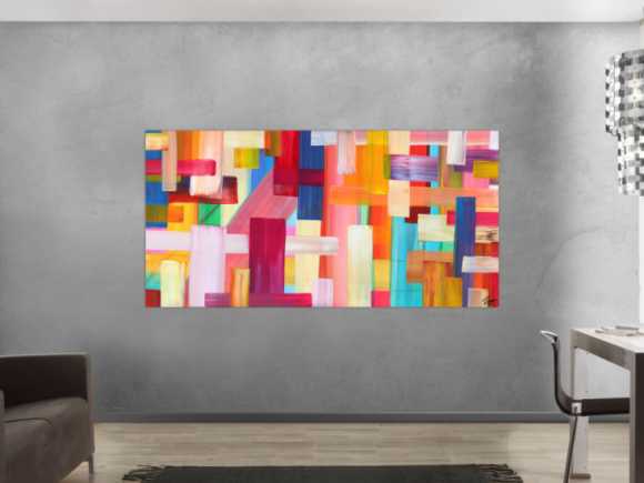 Kunstdruck auf Leinwand abstraktes Gemälde Nr. 1693