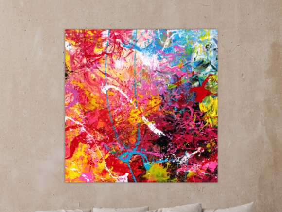 Kunstdruck auf Leinwand abstraktes Gemälde Nr. 1694