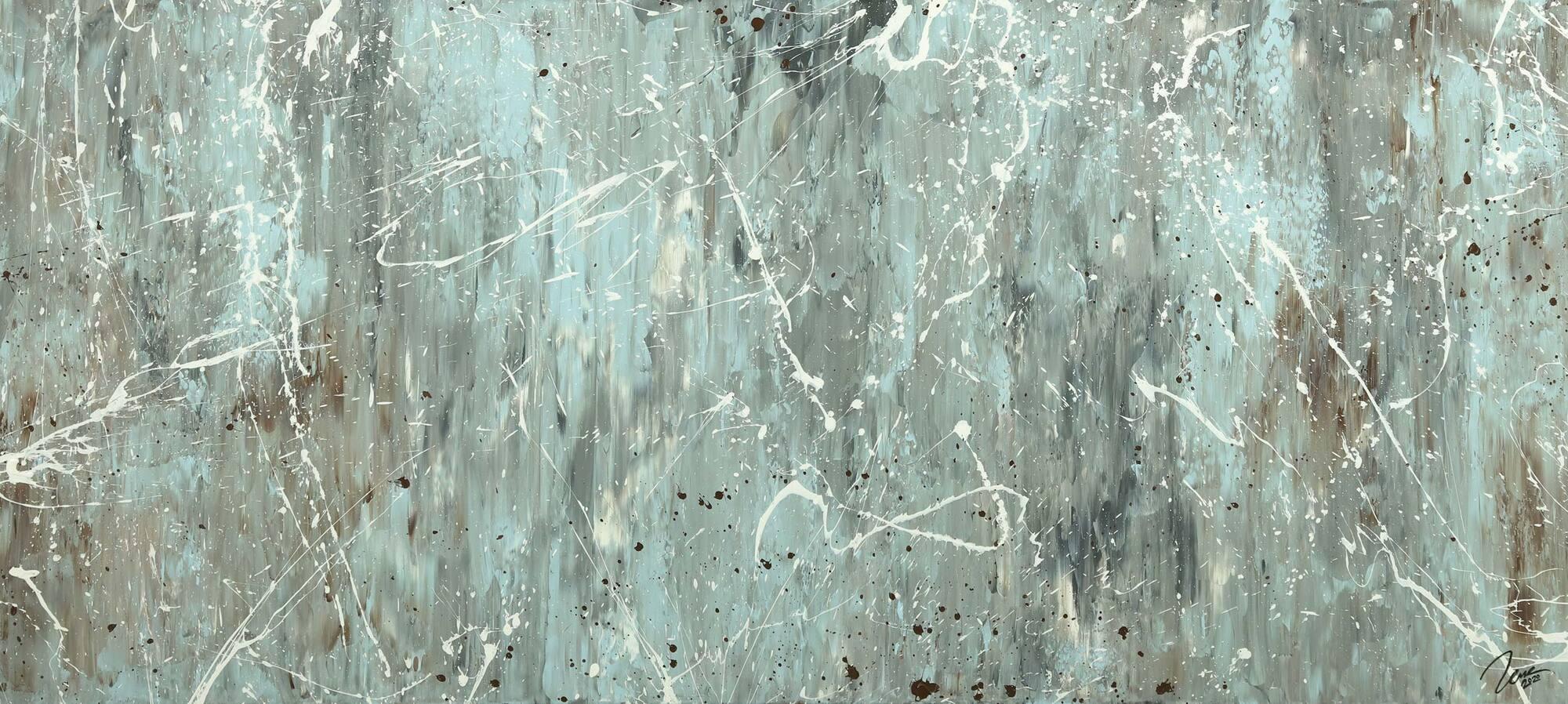 Abstraktes Acrylbild Modern Art auf Leinwand handgemalt