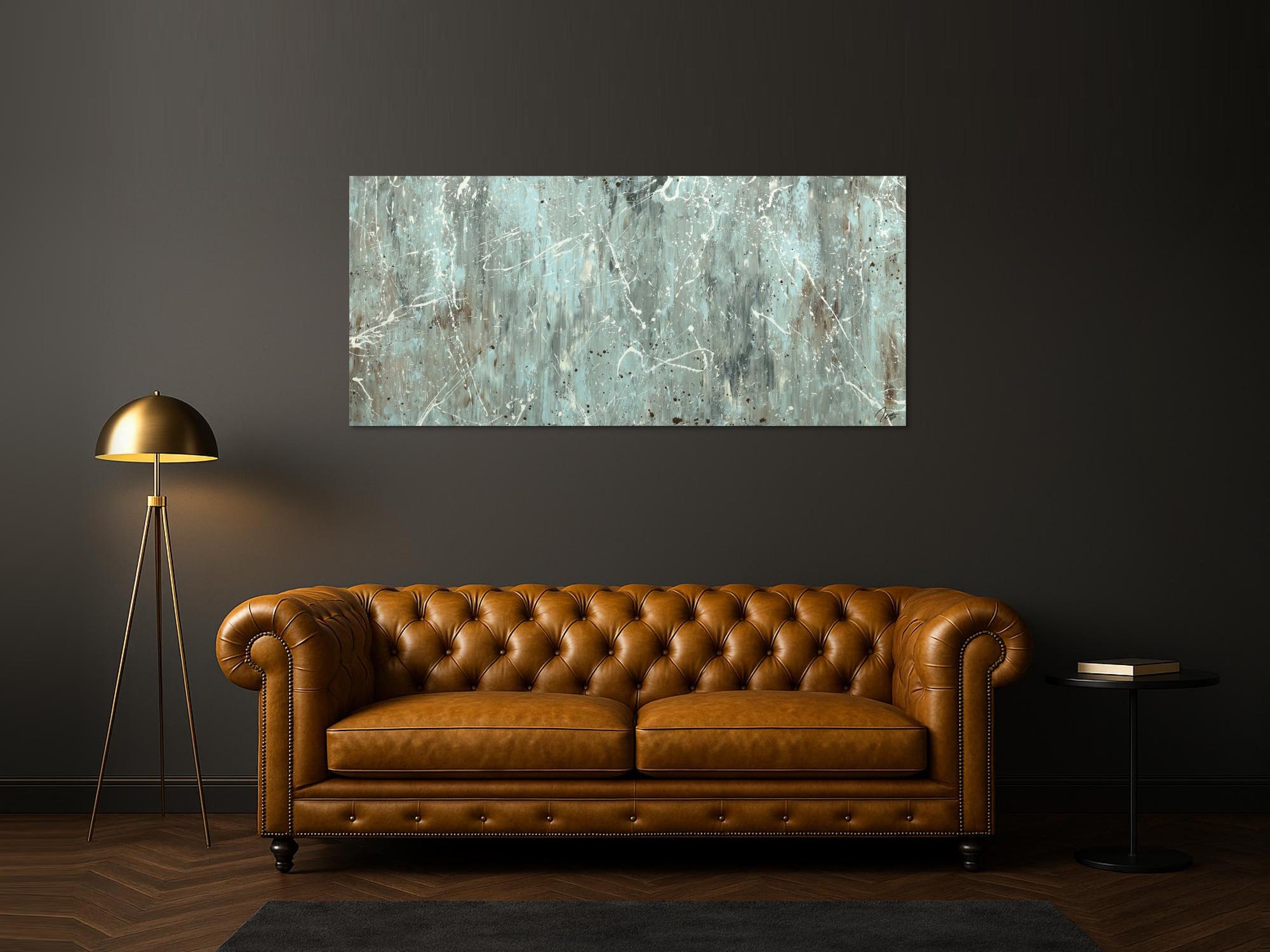 Abstraktes Acrylbild Modern Art auf Leinwand handgemalt