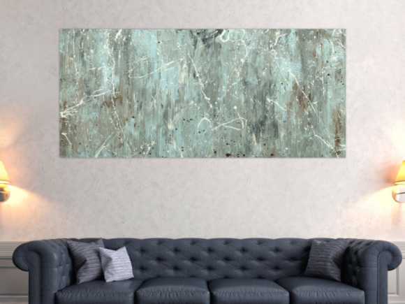 Abstraktes Acrylbild Modern Art auf Leinwand handgemalt