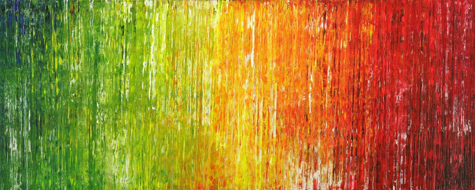 Abstraktes Acrylbild bunte Farben Spachteltechnik Modern Art auf Leinwand