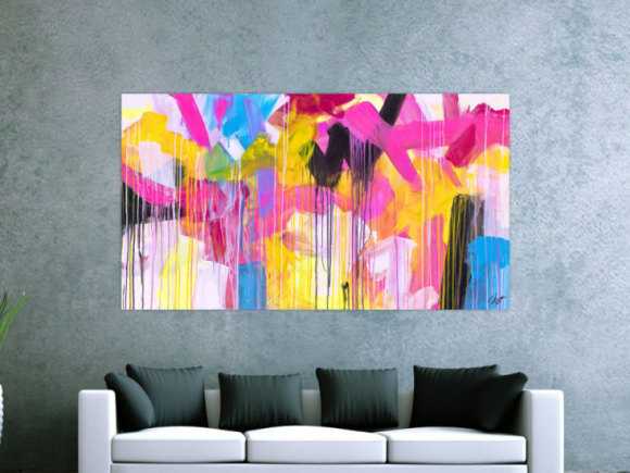 Kunstdruck auf Leinwand abstraktes Gemälde Nr. 1708
