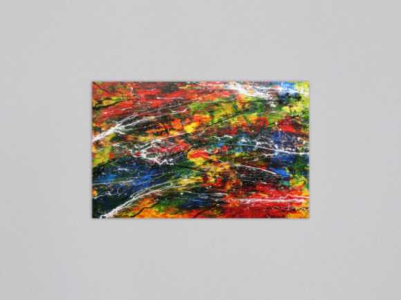 Abstraktes Acrylbild bunt modern