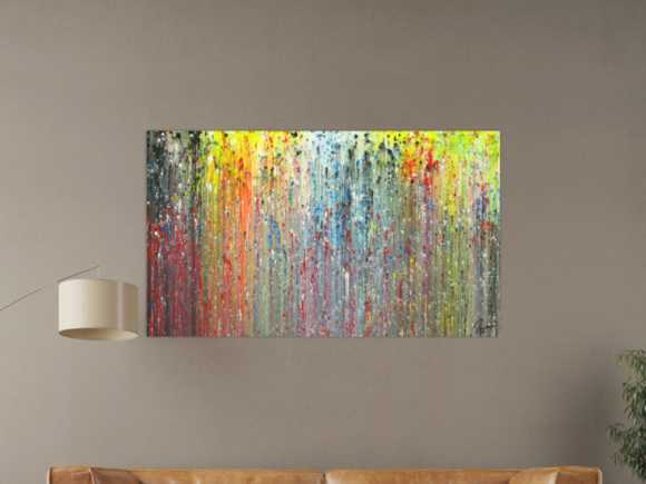 Abstraktes Acrylbild modernes Gemälde handgemalt Modern Art auf Leinwand zeitgenössisch