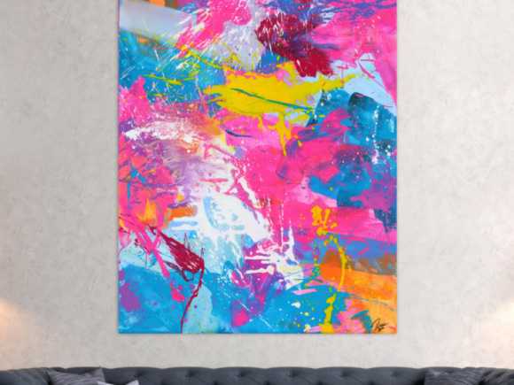 Kunstdruck auf Leinwand abstraktes Gemälde Nr. 1715