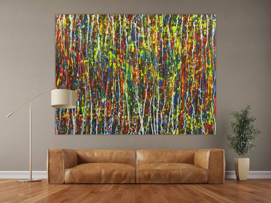 Hochwertige Kunst auf Leinwand Abstraktes Acrylbild auf Leinwand