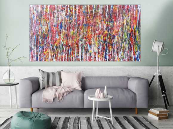 Abstraktes Gemälde bunt modern