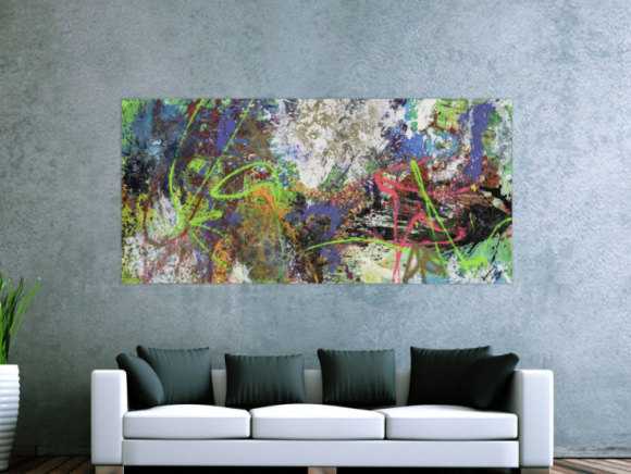 Kunstdruck auf Leinwand abstraktes Gemälde Nr. 1742