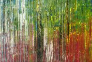 Detailaufnahme Gemälde Original abstrakt 120x180cm Spachteltechnik Moderne Kunst handgemalt bunte Farben Einzelstück