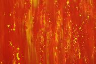 Detailaufnahme Gemälde Original abstrakt 90x180cm Spachteltechnik zeitgenössisch auf Leinwand Action Painting rot orange hochwertig