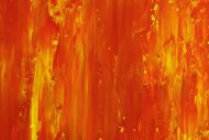 Detailaufnahme Gemälde Original abstrakt 90x180cm Spachteltechnik zeitgenössisch auf Leinwand Action Painting rot orange hochwertig
