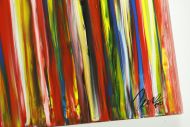 Detailaufnahme Gemälde Original abstrakt 100x200cm Spachteltechnik Modern Art auf Leinwand  braun rot schwarz Einzelstück